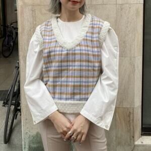 Sister Jane Take Me Back Checked Vest